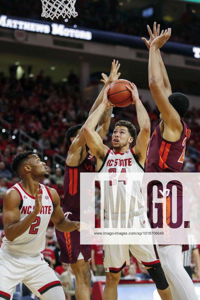 NCAA, College League, USA Basketball Virginia Tech at N.C. State, Feb