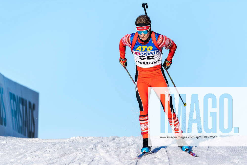 Emil Rudh during the mens sprint biathlon premiere on in
