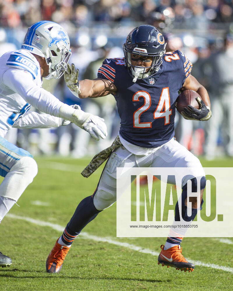 November 13, 2022: Chicago Bears 24 Khalil Herbert in action during a game  against the Detroit