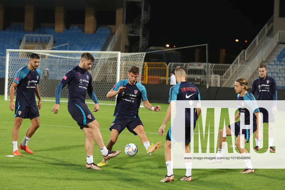 Croatian national team player Lovro Majer at the training of the