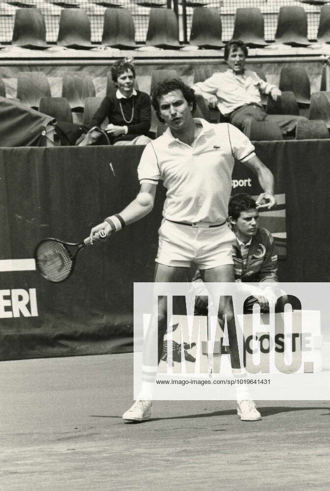 Italian tennis player Gianni Ocleppo, Italy 1980s