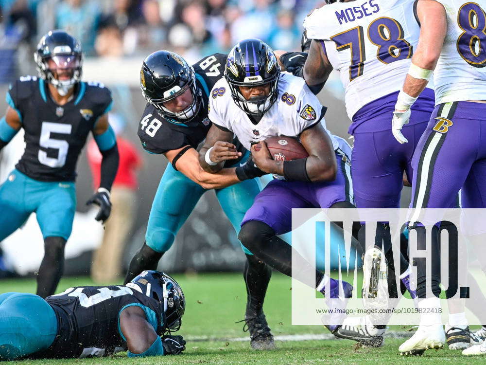 NFL, American Football Herren, USA 2022: Ravens vs Jaguars NOV 27 November  27, 2022: Baltimore Raven