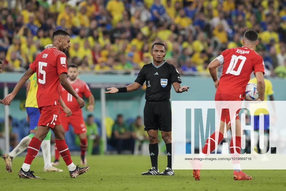 Referee Ivan Arcides Barton Cisneros during the FIFA World Cup