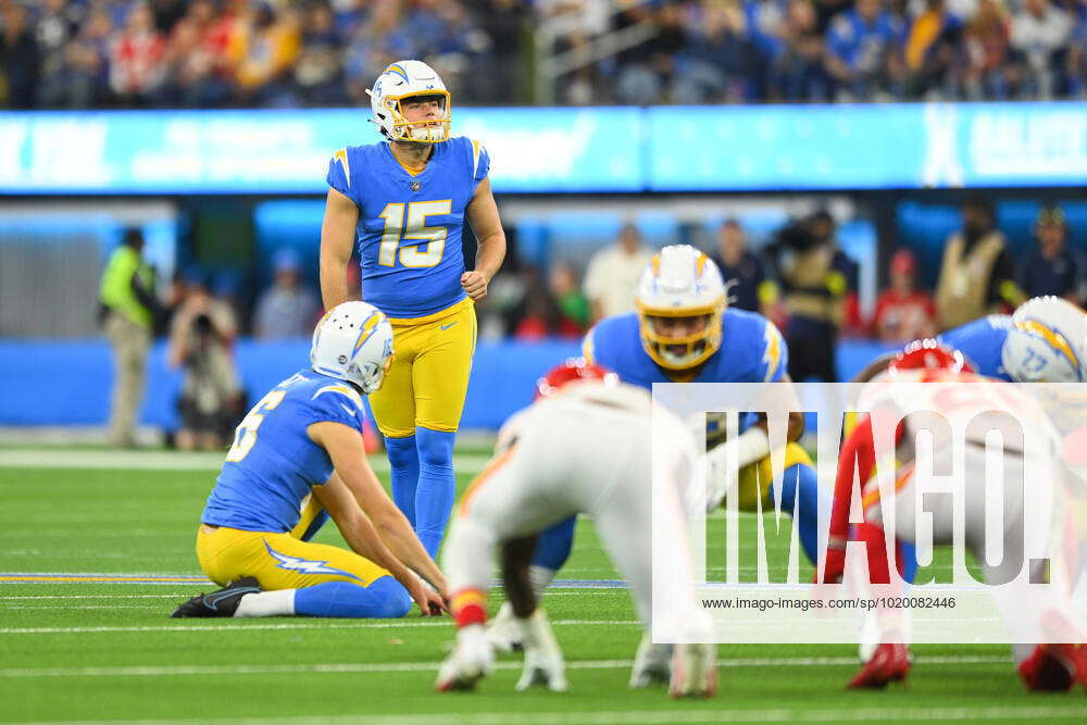 INGLEWOOD, CA - NOVEMBER 20: Los Angeles Chargers Kicker Cameron Dicker ...