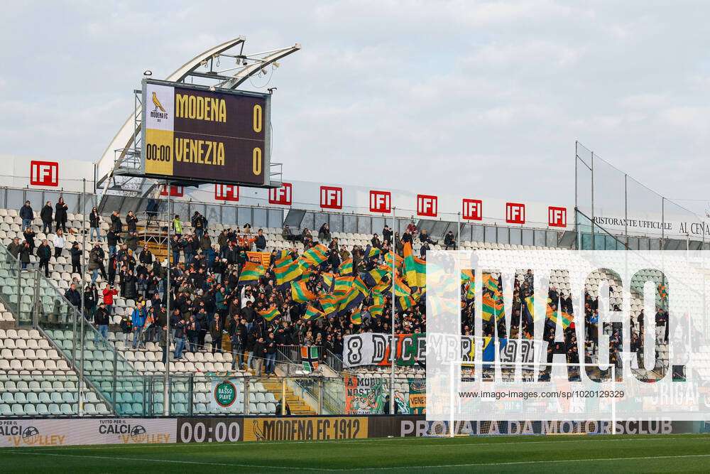 December 8, 2022, Modena, Italy: Modena, Italy, Alberto Braglia stadium,  December 08, 2022, Fans of Modena