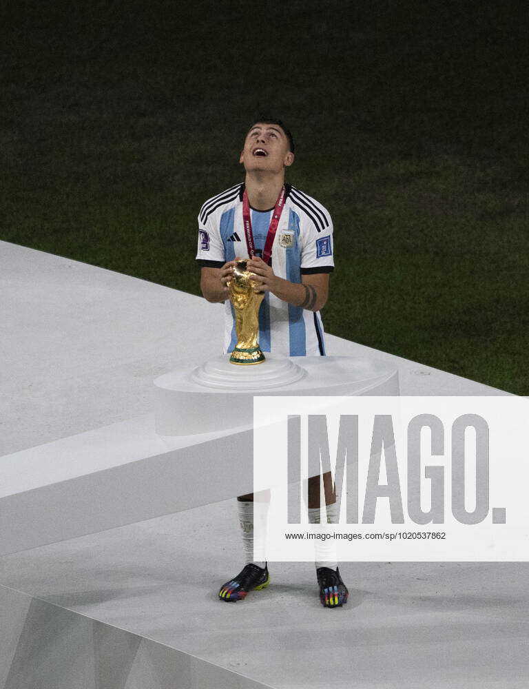 Lusail, Qatar. 18th Dec, 2022. Paulo Dybala of Argentina touches