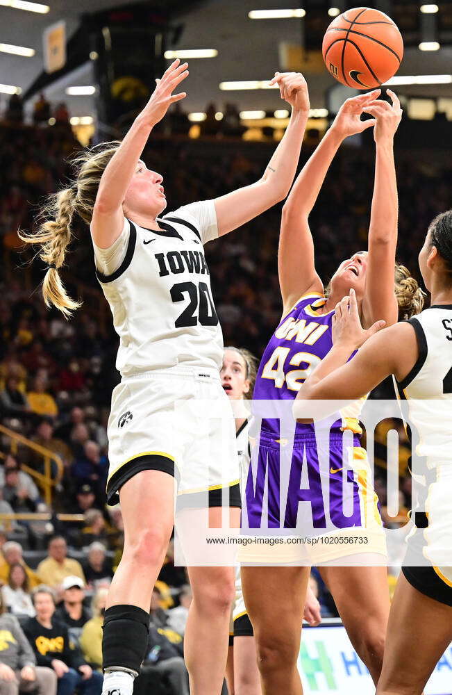 IOWA CITY, IA - DECEMBER 18: UNI Forward Grace Boffeli (42) Tries To ...