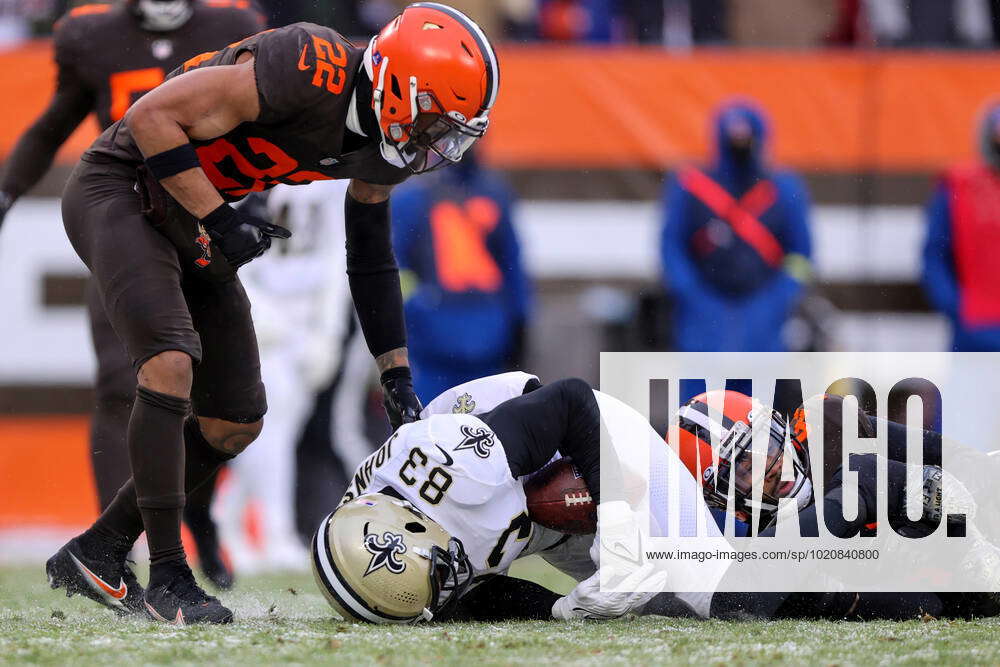 John Johnson III starting at safety for Cleveland Browns vs. Saints