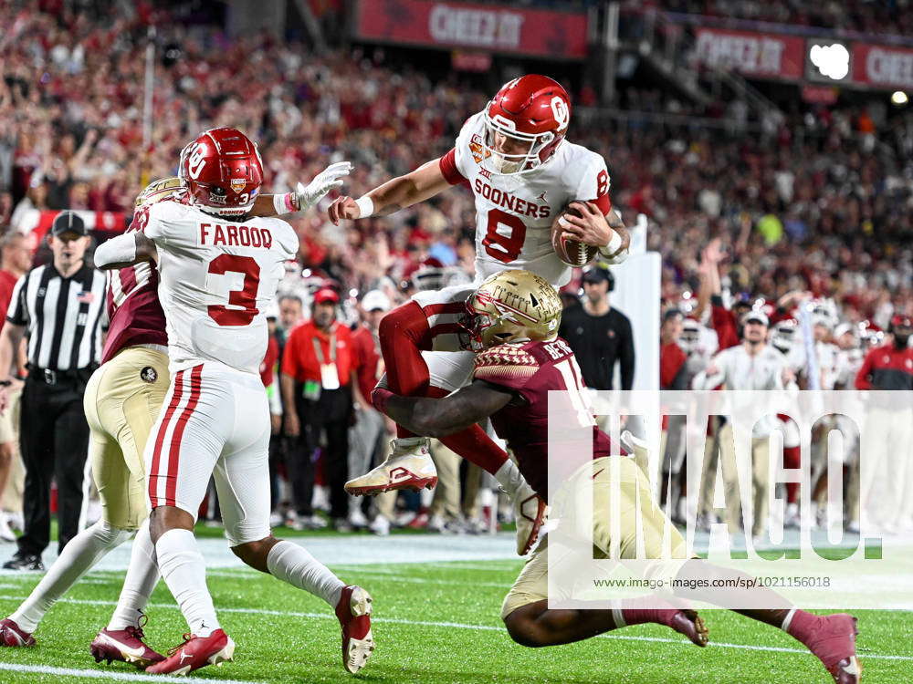 Ncaa College League Usa Football 2022 Cheez It Bowl Florida State Vs Oklahoma Decdec 29 December 7672