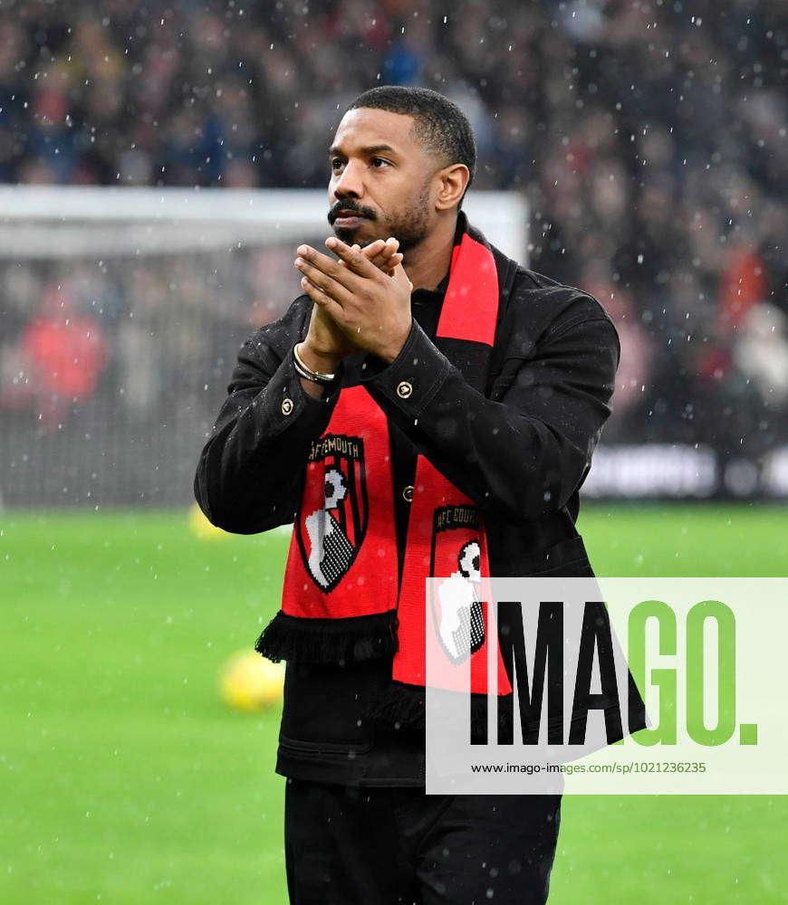 Michael B Jordan arrives at Vitality Stadium for AFC Bournemouth match