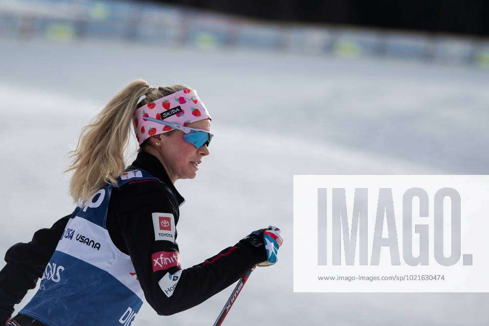 230105 Jessie Diggins of USA at a training session during Tour de