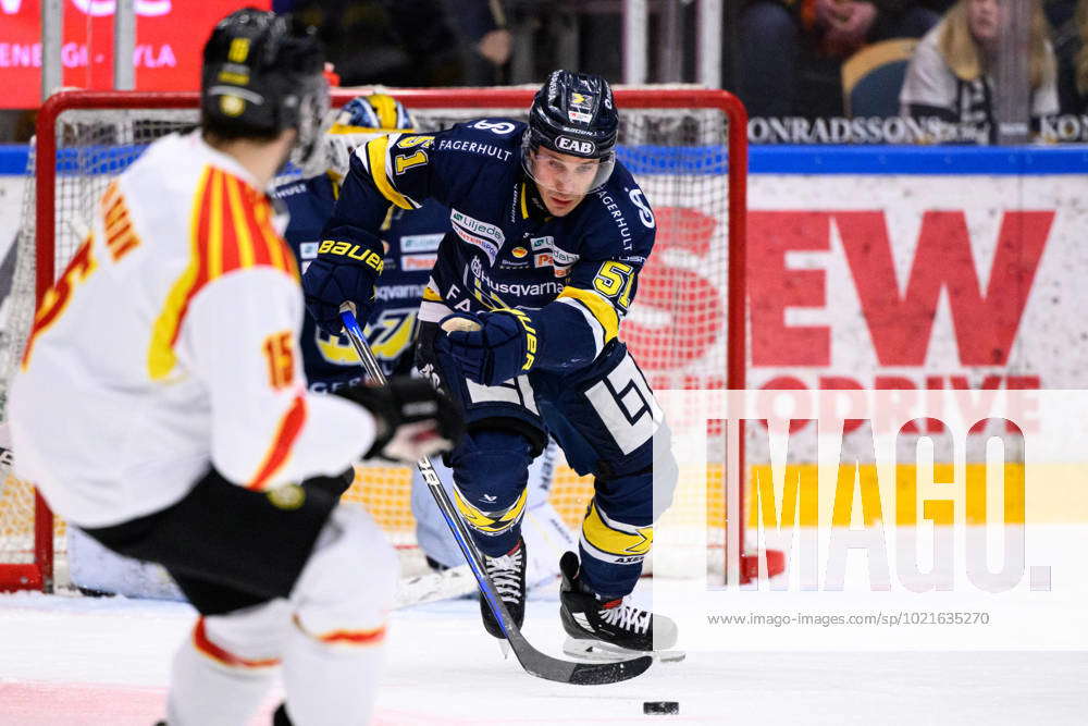 230105 HV71s Andy Miele During The SHL Ice Hockey Match Between HV71 ...