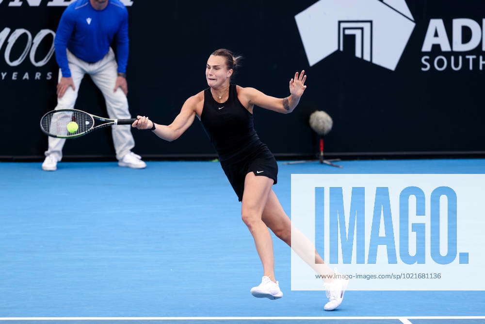 ADELAIDE, AUSTRALIA - JANUARY 06: Aryna Sabalenka Of Belarus Plays A ...