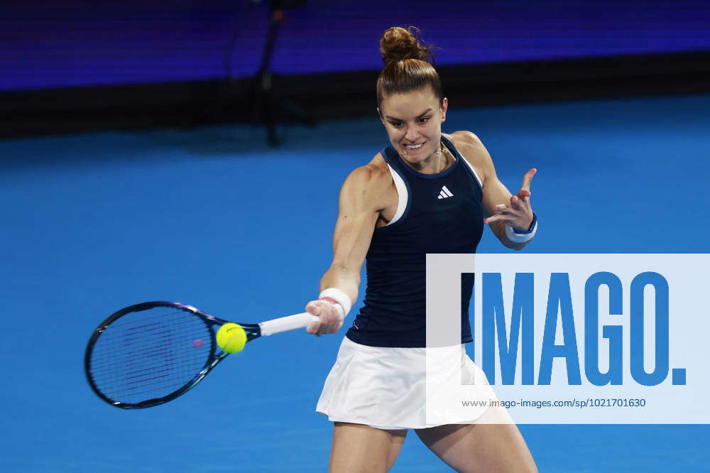 TENNIS UNITED CUP SEMI FINALS, Maria Sakkari of Greece plays a shot in ...