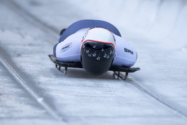 Kelly Curtis USA , GER, BMW IBSF Skeleton World Cup Winterberg, race ...