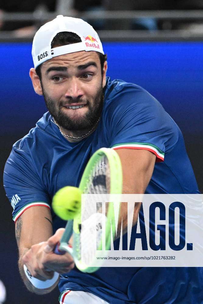 TENNIS UNITED CUP SEMI FINALS, Matteo Berrettini of Italy in action