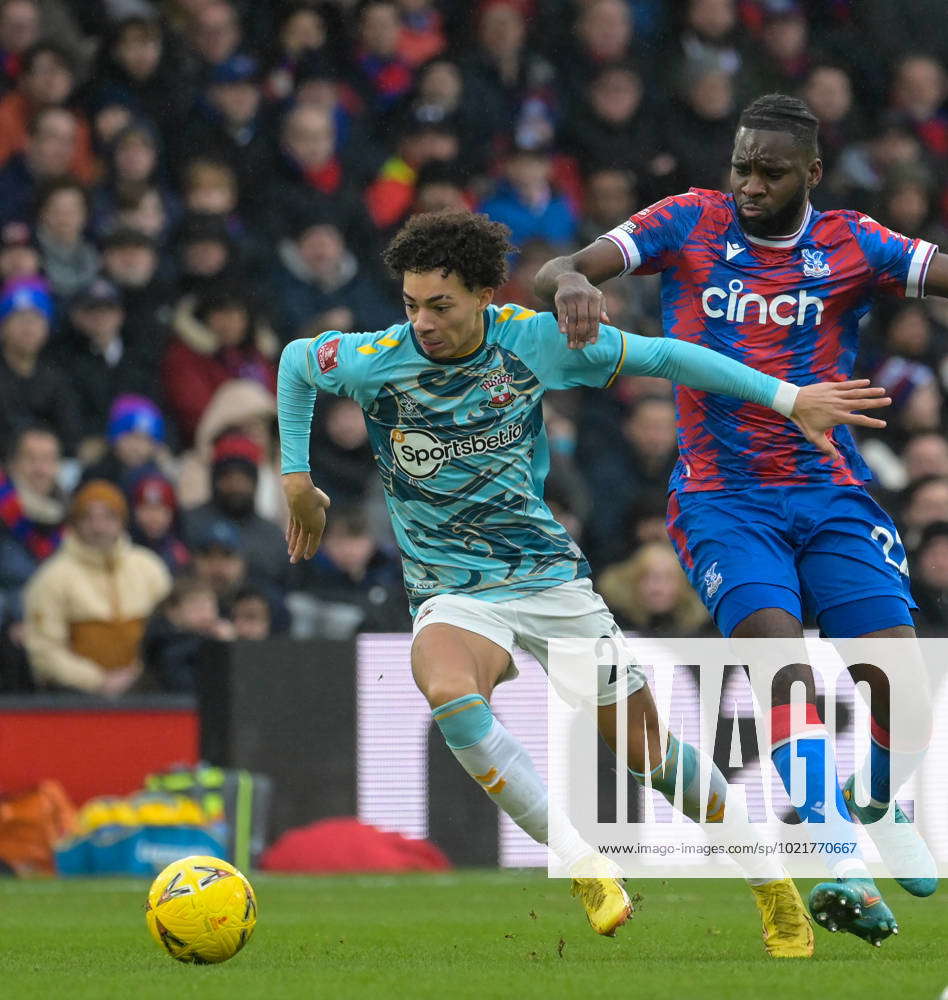 Crystal Palace v Southampton FA Cup Samuel Edozie of Southampton during