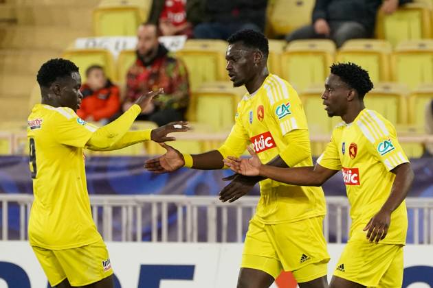 Andy Rodez Joie - Joseph Mendes - Andy Pembele FOOTBALL : AS Monaco vs Rodez ...