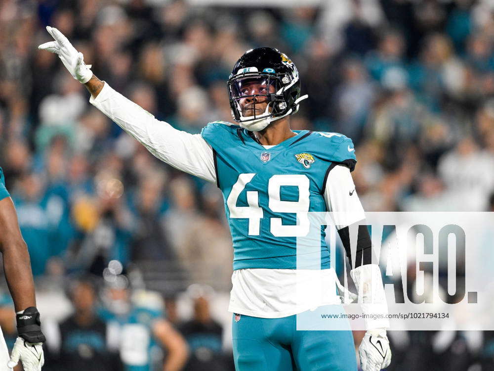 January 7, 2023: Jacksonville Jaguars defensive end Arden Key (49