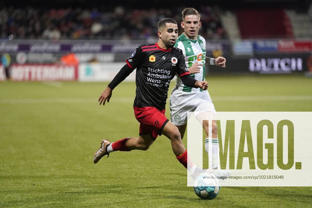 ROTTERDAM lr Marouane Azarkan Of Sbv Excelsior Tomas Suslov Of FC ROTTERDAM lr Marouane Azarkan Of Sbv Excelsior Tomas Suslov Of FC