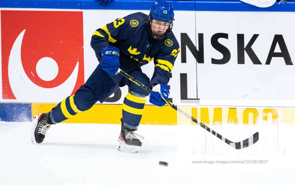 230108 Isabelle Leijonhielm of Sweden during the 2023 IIHF U18 Women s ...