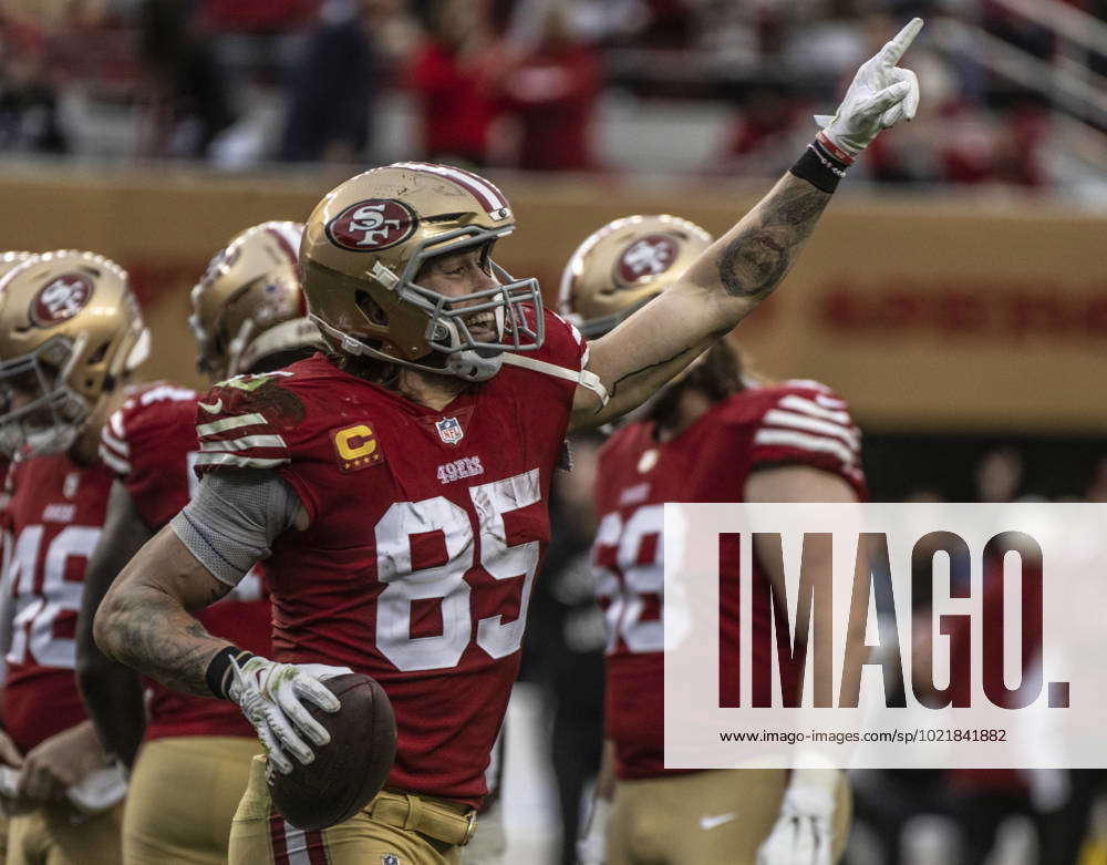 San Francisco 49ers Tight End George Kittle (85) Celebrates His Second ...