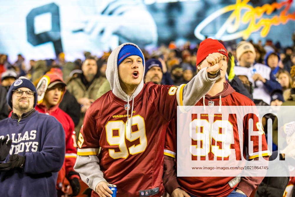 January 8, 2023 : Washington Commanders fan during the game against the Dallas  Cowboys in Landover,