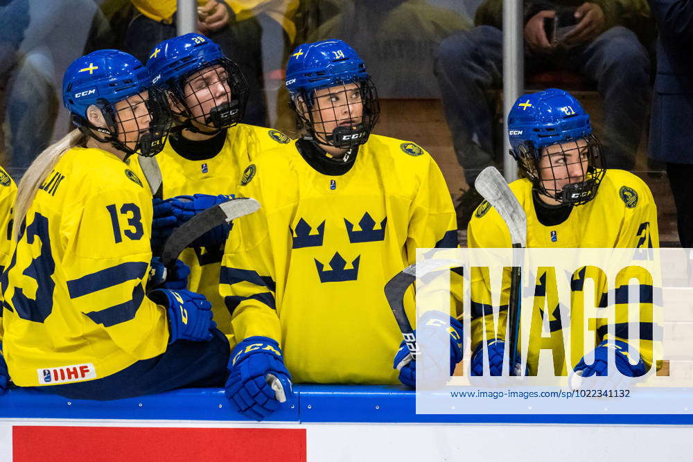 230115 Tilde Utbult and Emma Rehn of Sweden during the 2023 IIHF U18