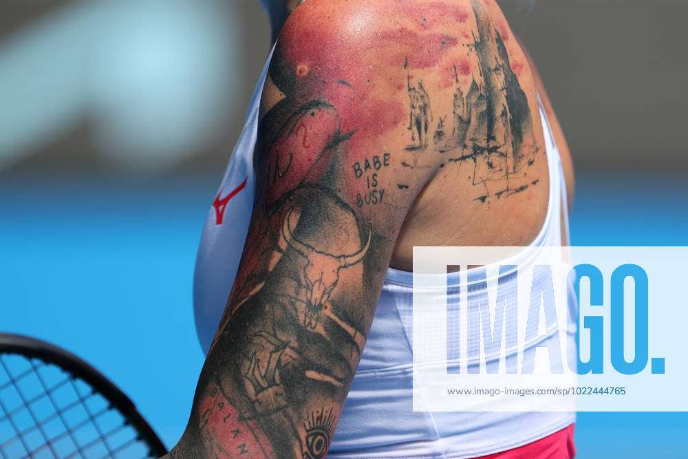 Aryna Sabalenka Has Two Tiger Tattoos  Aryna Sabalenka Is Headed to the US  Open Semifinals Find Out More About Her  POPSUGAR Fitness Photo 3