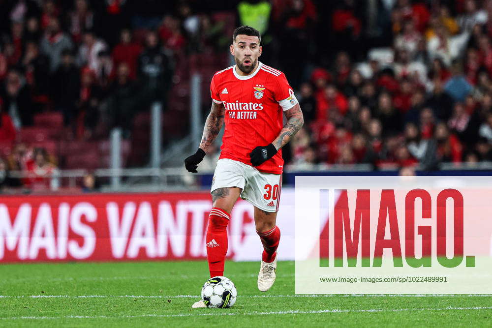 Maillot S.L. Benfica Otamendi Porté En Match - Liga Portugal Vs Argentine - Non Lavé