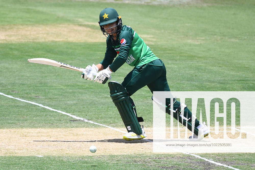 CRICKET AUSTRALIA PAKISTAN WOMEN, Fatima Sana of Pakistan plays a shot ...