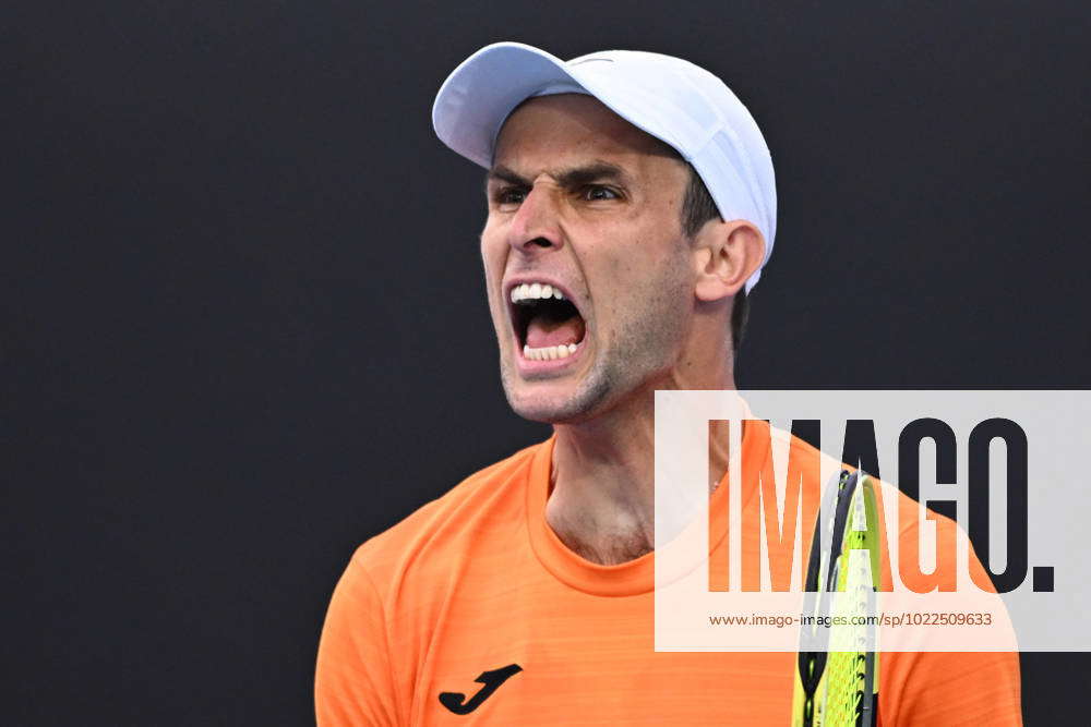 TENNIS AUSTRALIAN OPEN, Aleksandar Vukic of Australia wins a point