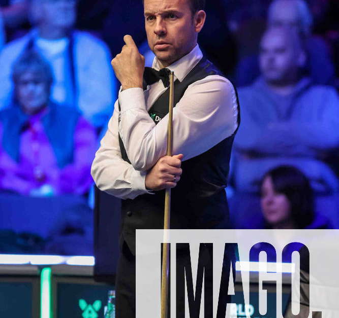 Snooker World Grand Prix Ali Carter during his 1st round tie at the