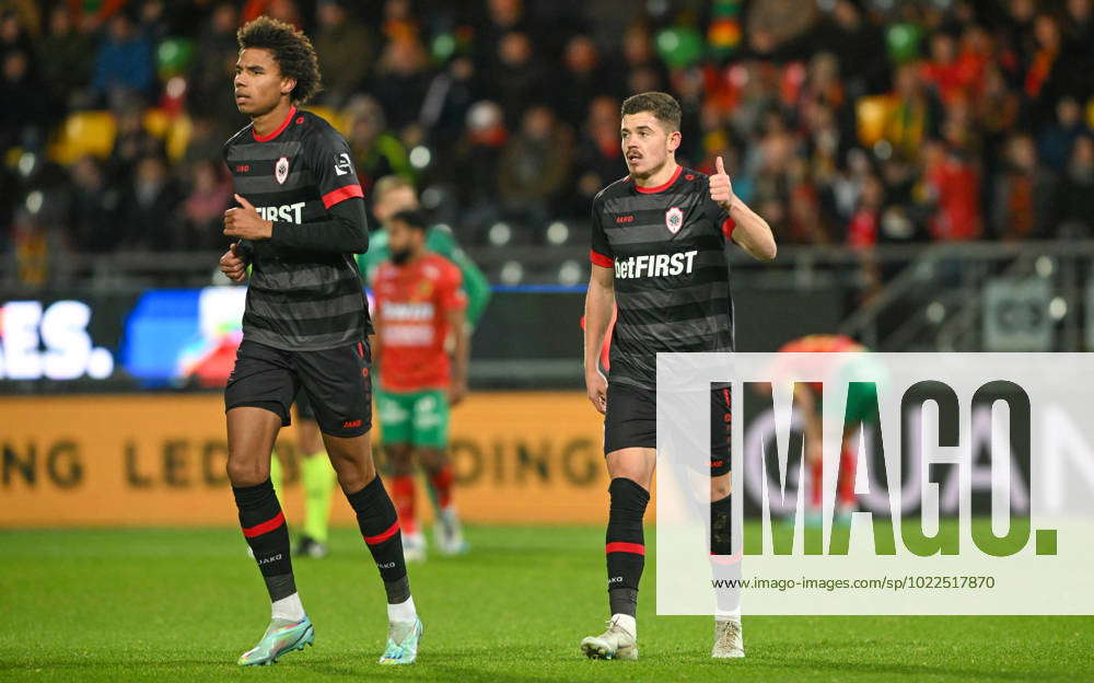 Antwerp S Arbnor Muja Celebrates After Scoring During A Soccer Match ...