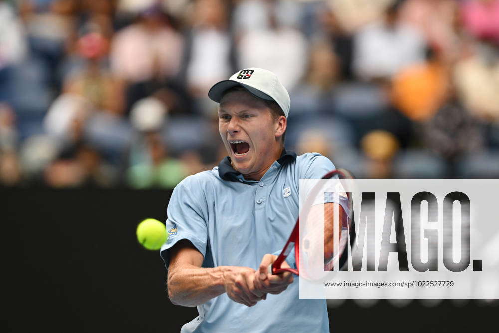 TENNIS AUSTRALIAN OPEN, Jenson Brooksby of the USA in action against