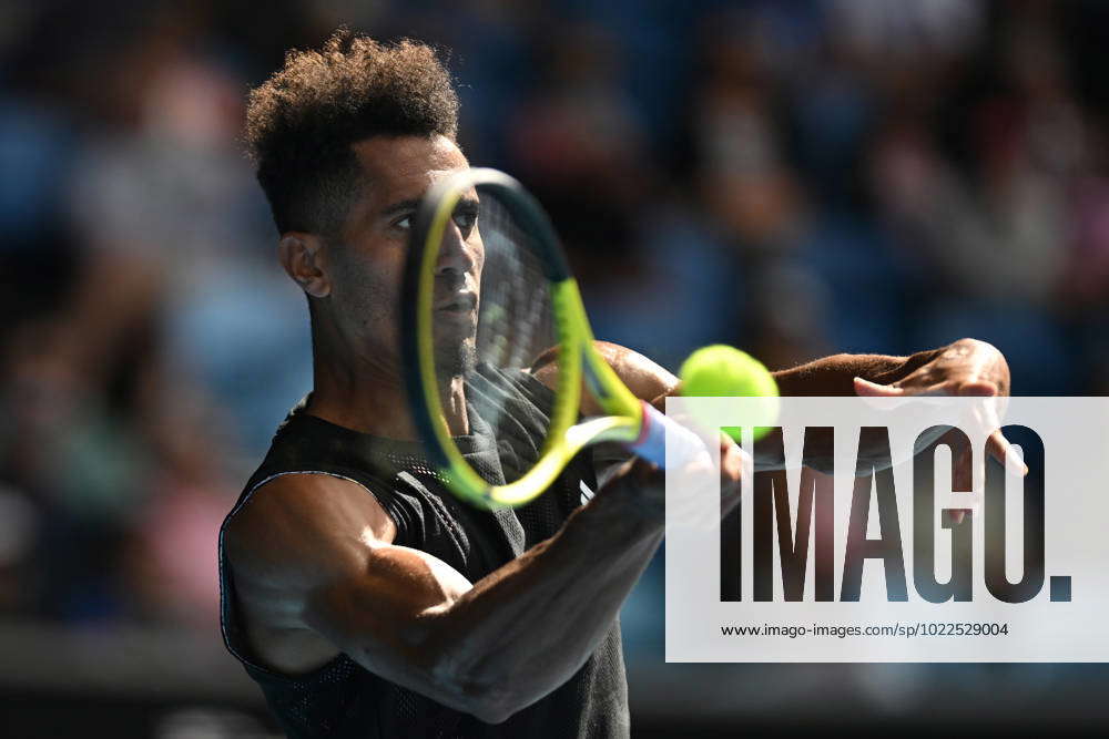 TENNIS AUSTRALIAN OPEN, Michael Mmoh of the USA in action during his ...