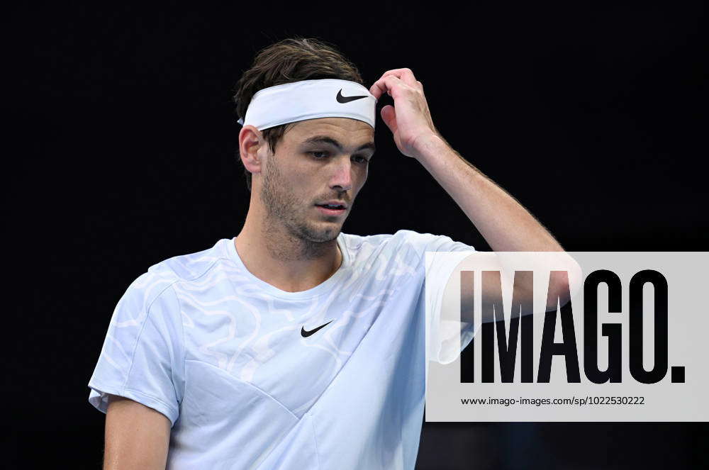 TENNIS AUSTRALIAN OPEN, Taylor Fritz Of The USA Reacts During His ...