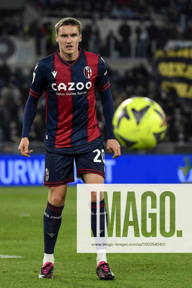 Michel Aebischer of Bologna FC in action during the Italy Cup football