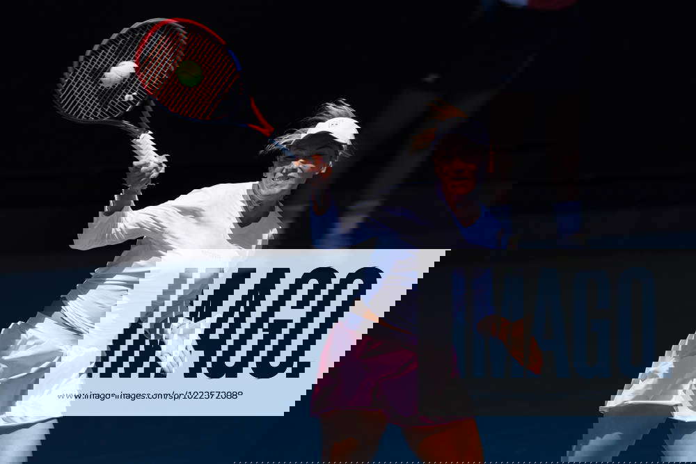 January 21, 2023 DONNA VEKIC (CRO) in action against NURIA PARRIZAS