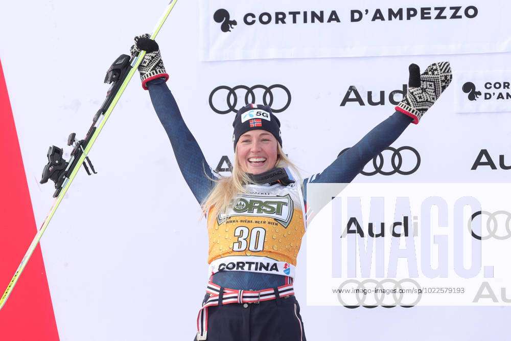 January 21, 2023, Cortina d Ampezzo, Italy: Second placed Kajsa ...