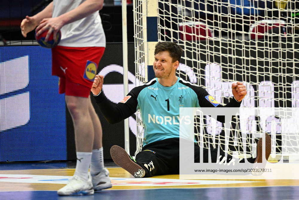 Malm Denmarks Goalkeeper Niklas Jacobsen Landin During Mondays Match In The Handball Wc