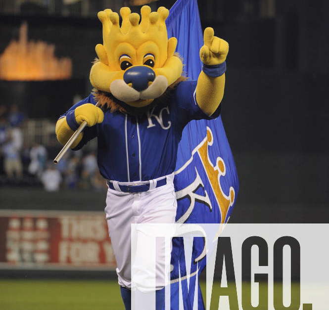 Kansas City Royals Mascot Slugger Baseball Card