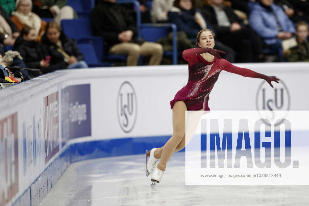 Olga Mikutina of Austria during the women Free Skating program at the