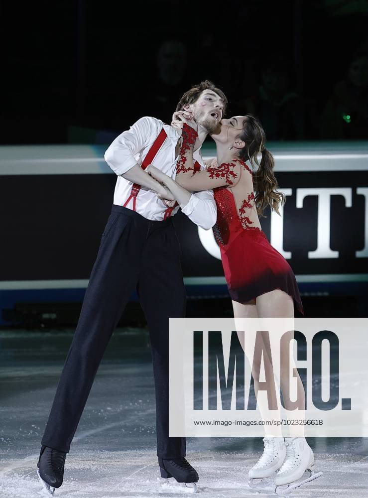 Pairs European Champions Sara Conti and Niccolo Macii of Italy perform ...