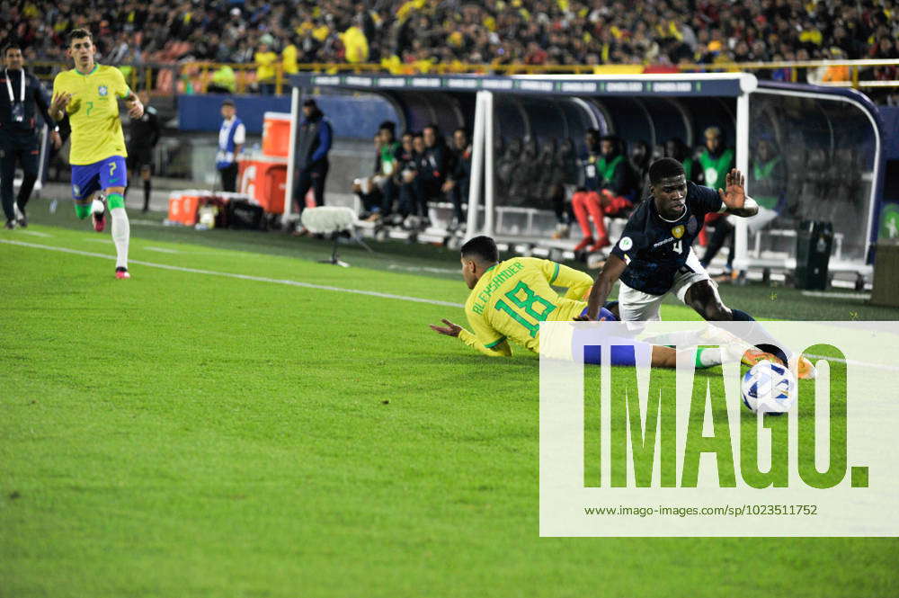 Brazil U20 v Ecuador U20 Brazil s Alexsander and Ecuador s Garis Mina