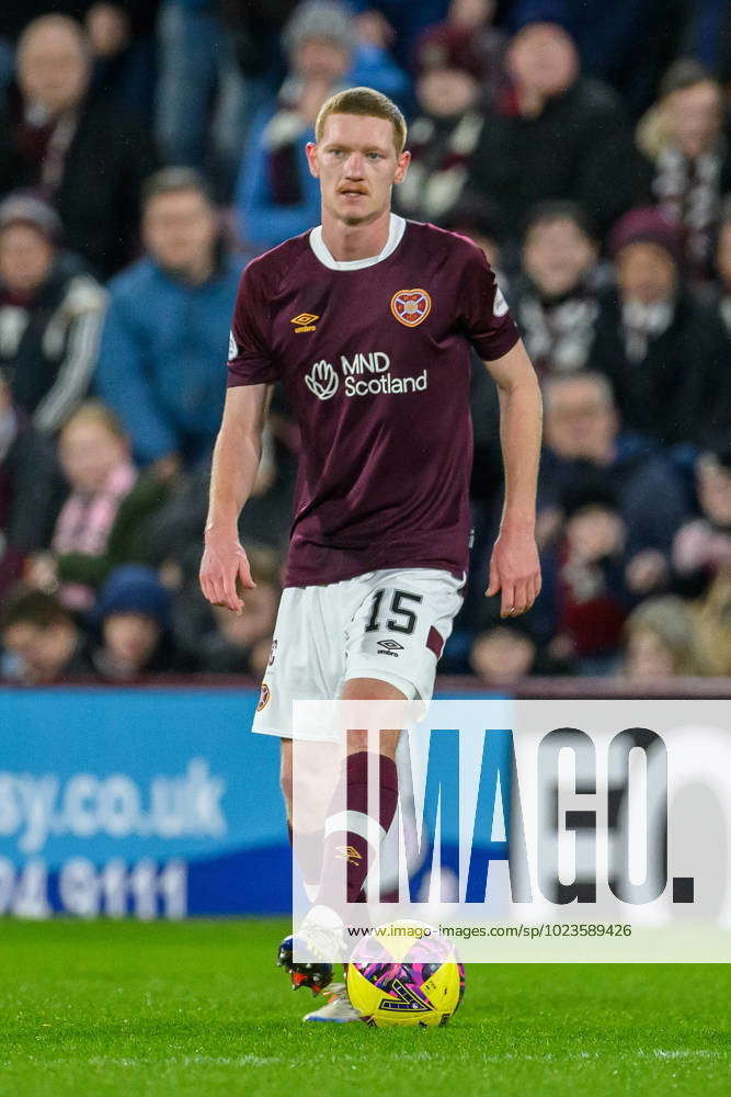 Heart of Midlothian v Rangers Cinch Scottish Premiership 01 02 2023. Kye Rowles of Hearts during