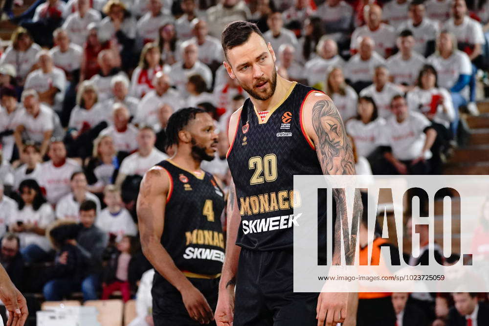 Donatas Motiejunas (AS Monaco) BASKETBALL : AS Monaco Vs Real Madrid ...