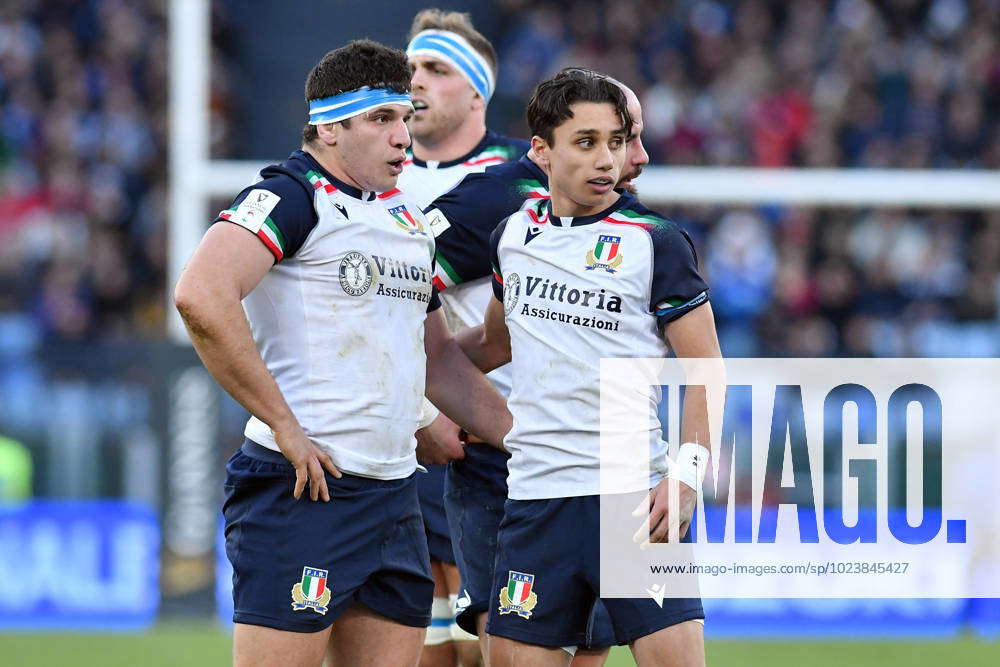 2023 6 Nations International Rugby Italy versus France;05th February