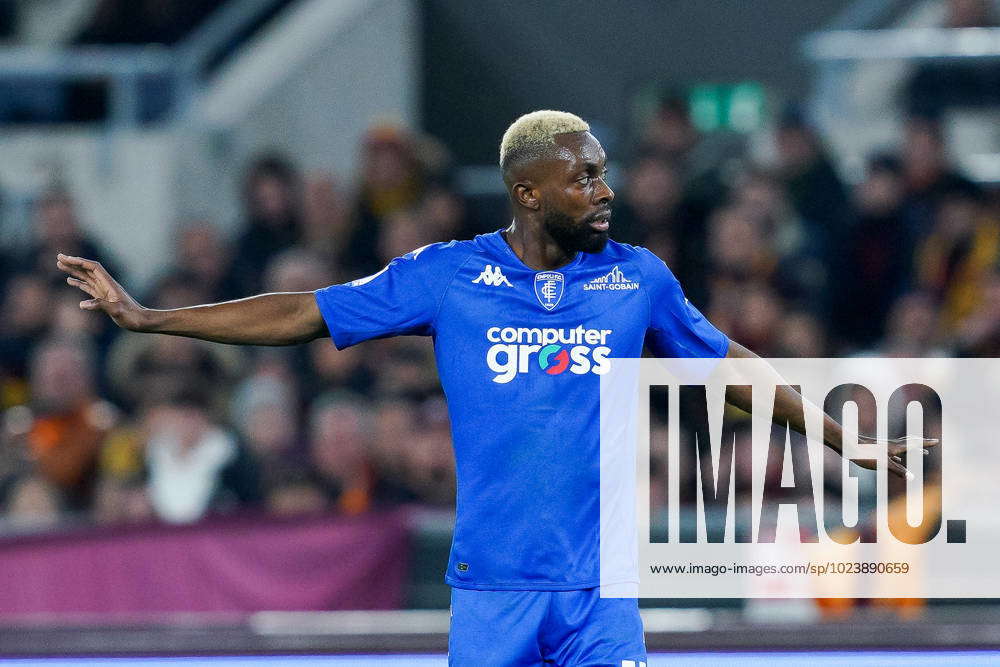 Jean-Daniel Akpa Akpro of Empoli FC gestures during the Serie A match ...