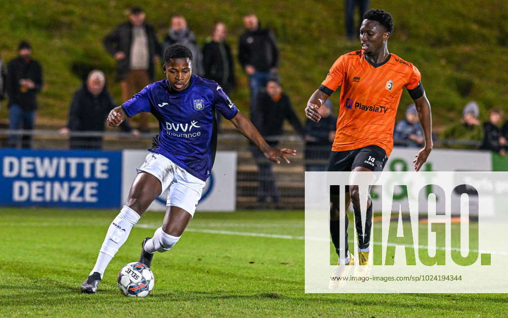 BELGIUM SOCCER CPL D22 KMSK DEINZE VS RSCA FUTURES Abdulrazaq Ishaq (24) of RSC  Anderlecht and